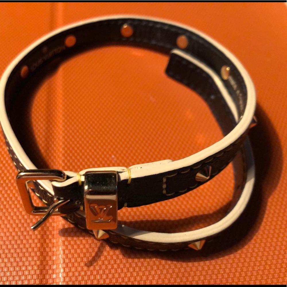 Louis Vuitton Gold Stud wrap Bracelet